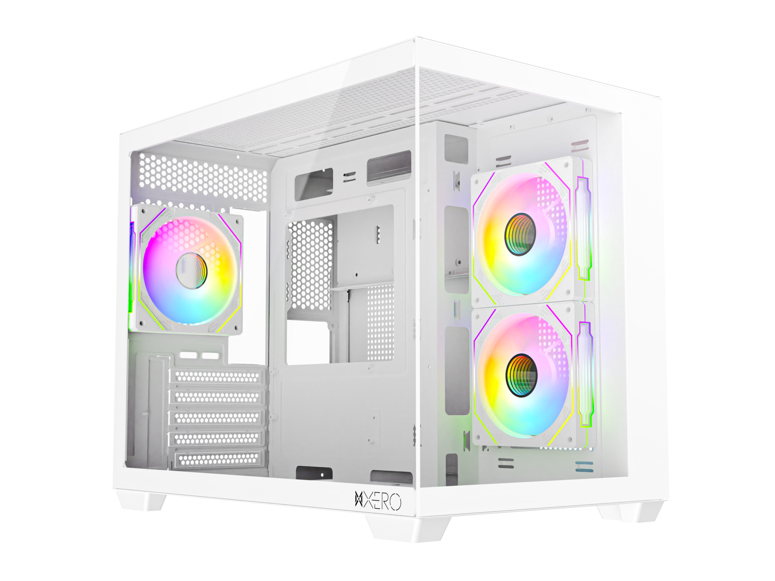 XERO BEYOND MATX PC CASE WHITE - Side View