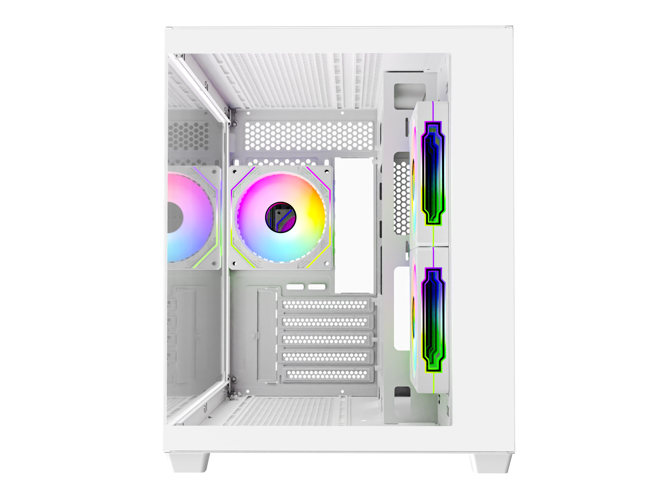 XERO BEYOND MATX PC CASE WHITE - Front View